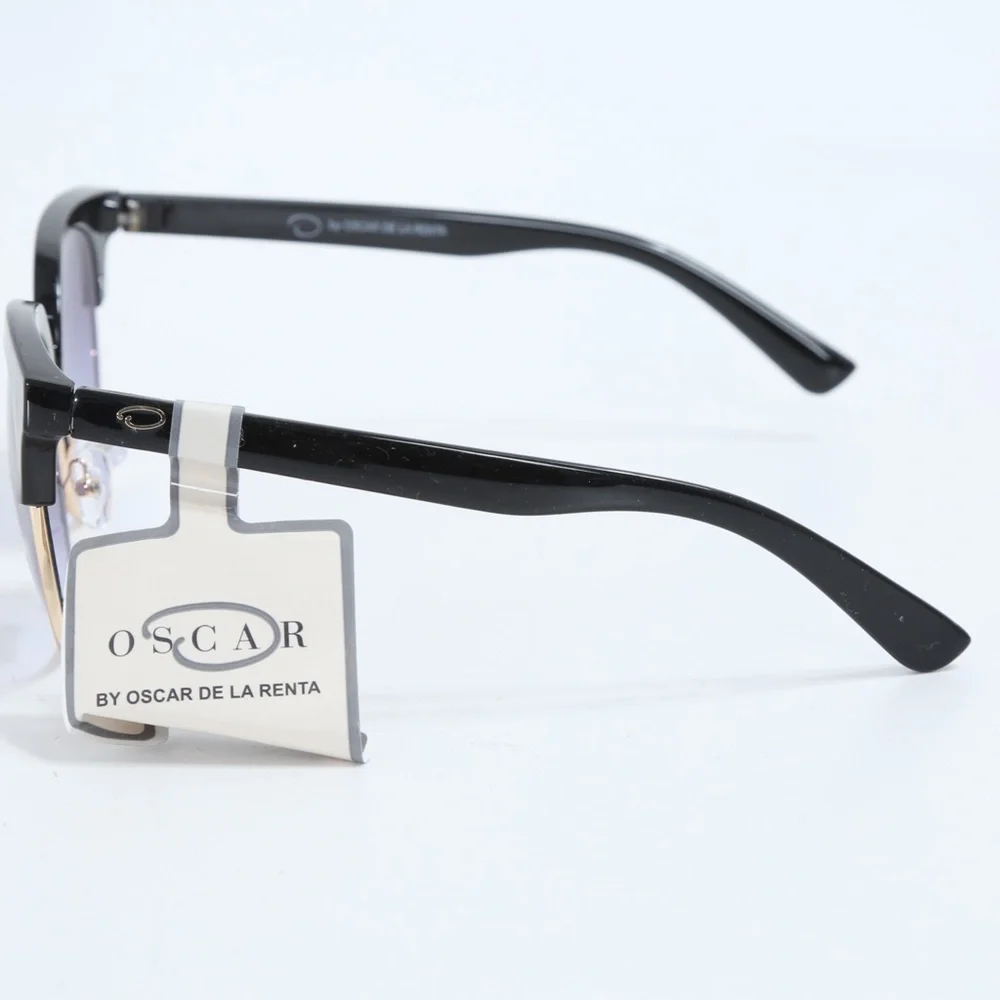 NEW WITH TAGS OSCAR DE LA RENTA OSS1299CE BLACK GOLD GRADIENT LENS SUNGLASSES - Picture 3 of 7